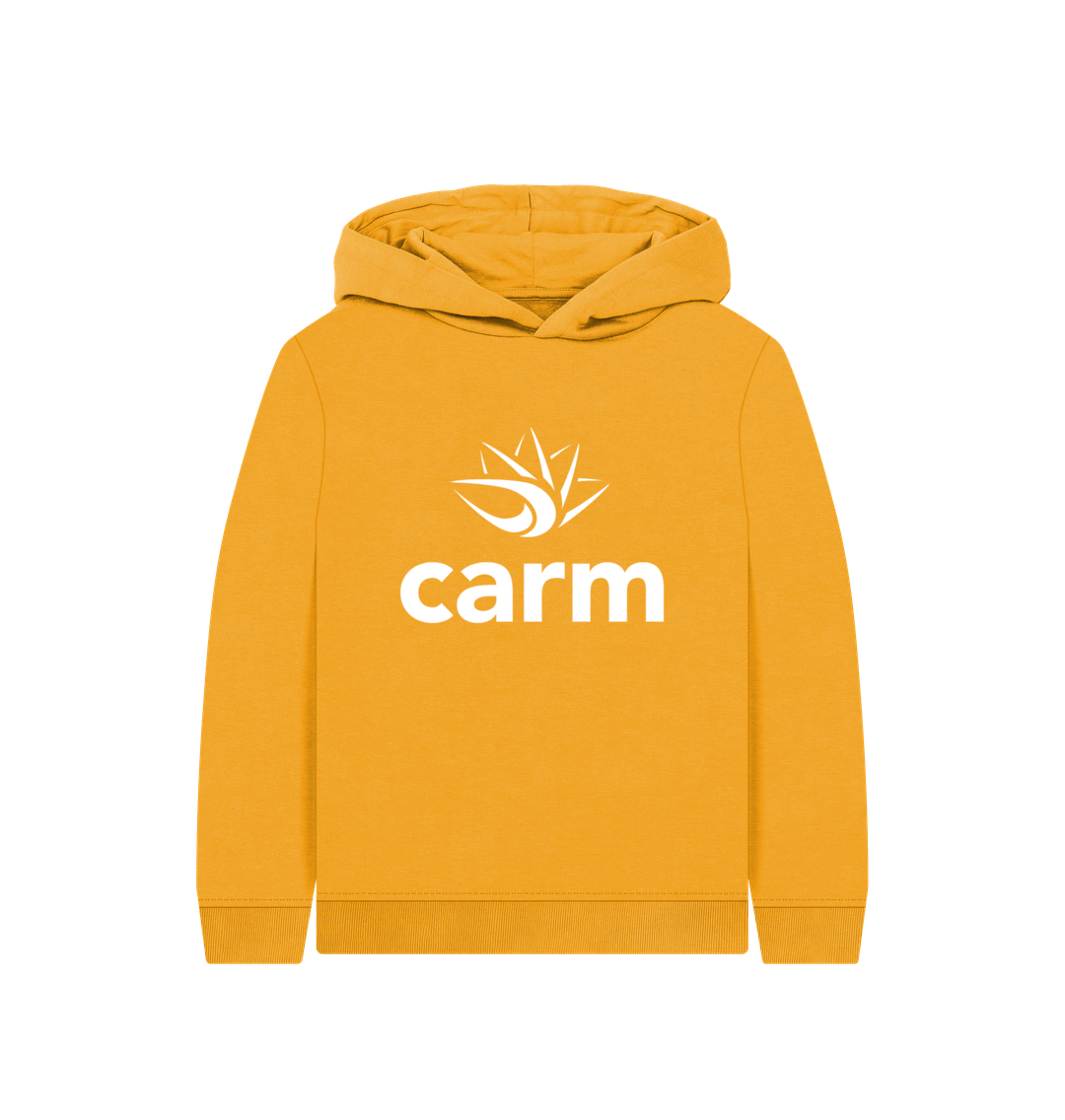 Mustard Printed Kids Hoodie