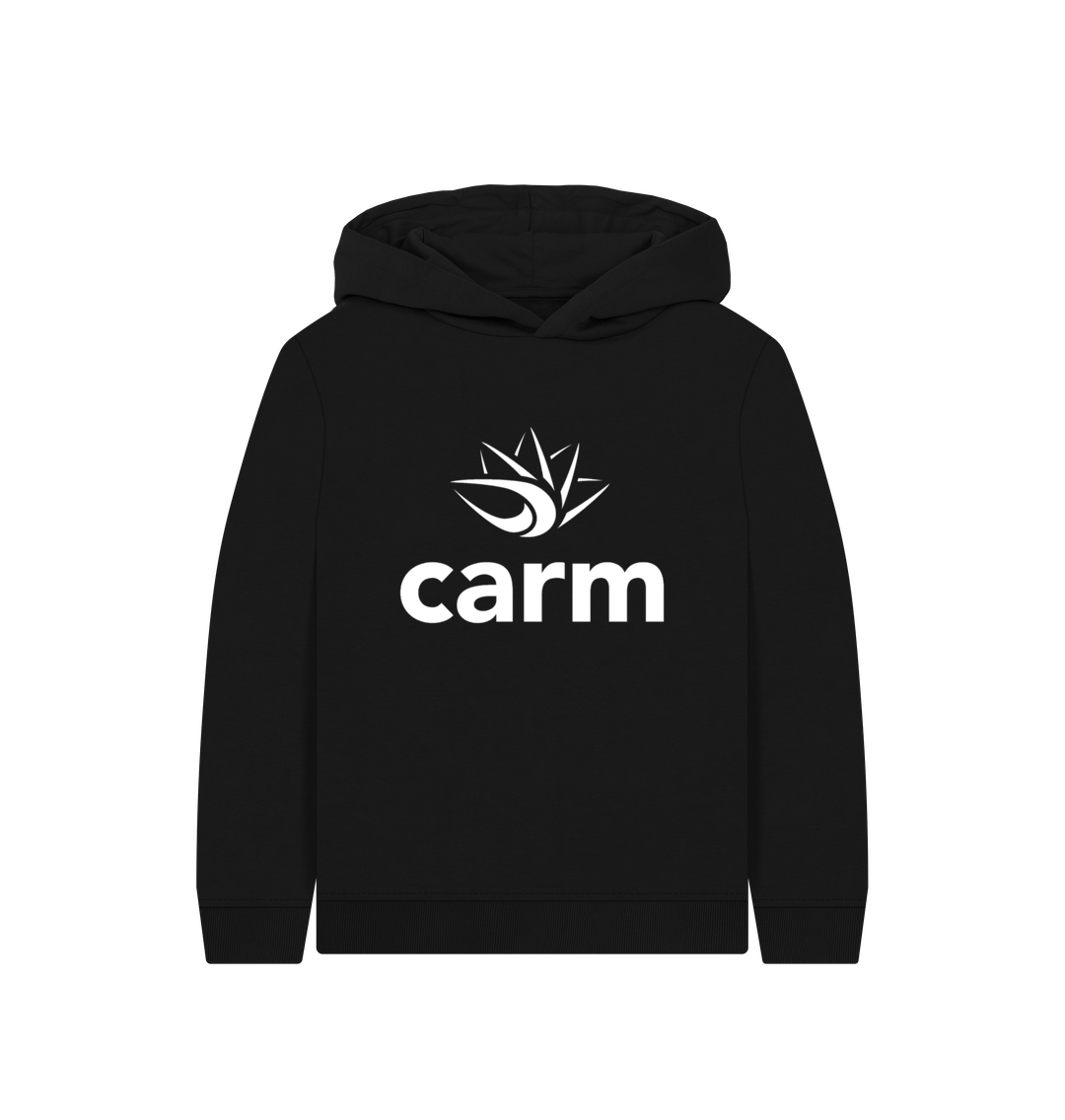 Black Printed Kids Hoodie