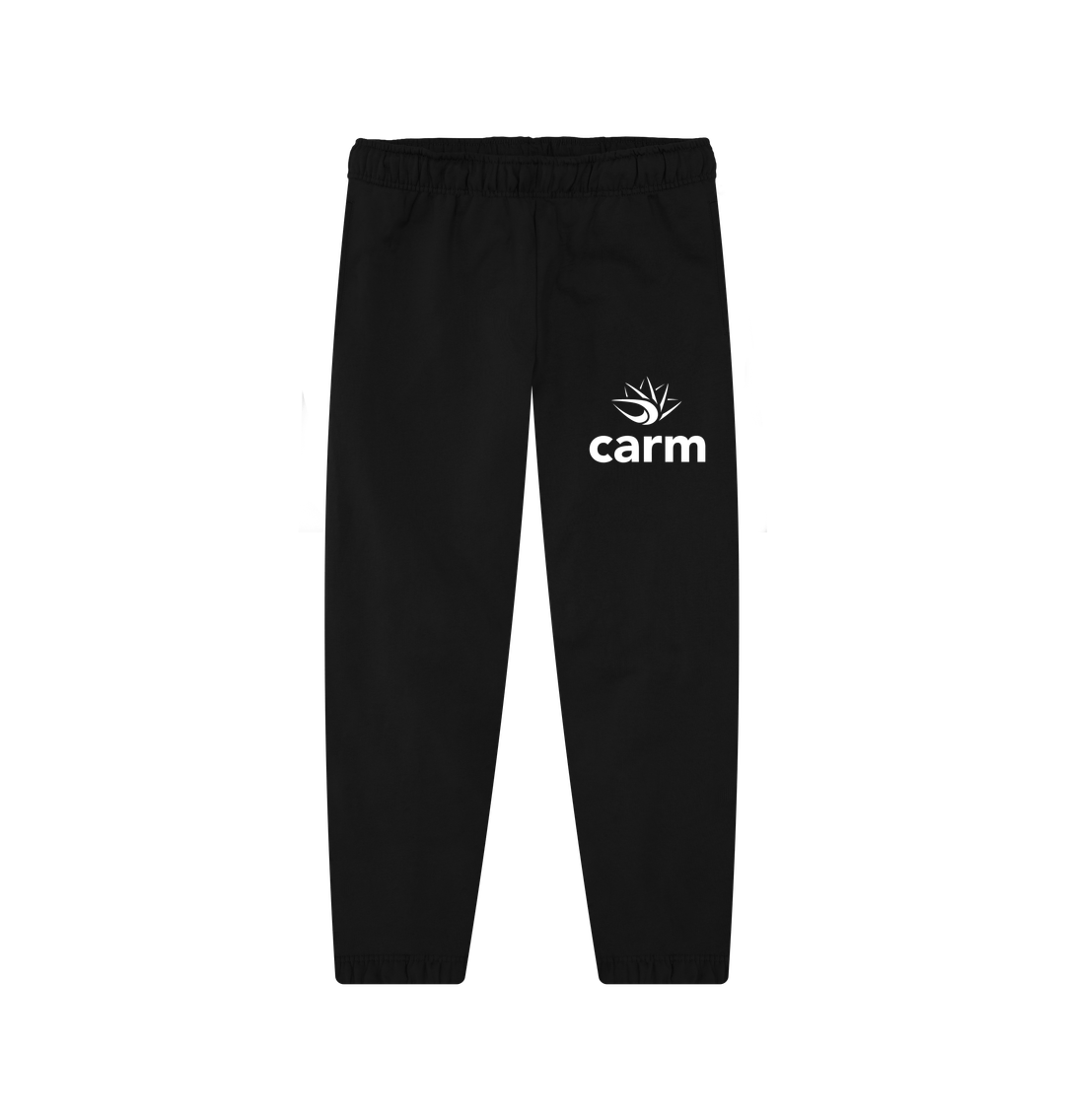 Black unisex joggers
