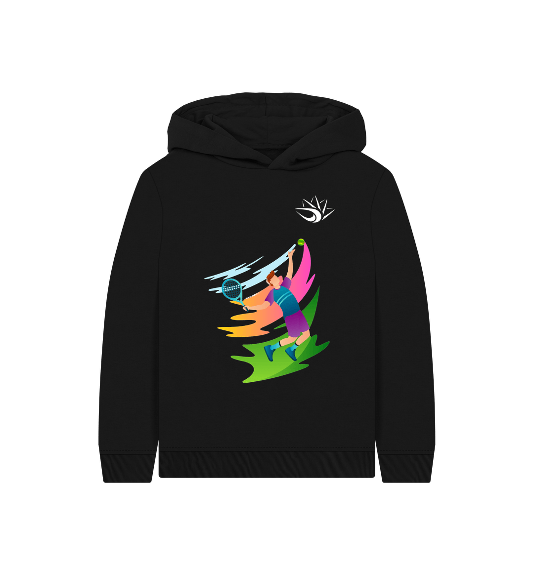 Black Tennise Serve Hoodie