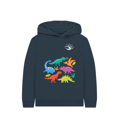 Navy Blue Dinosaur Hoodie