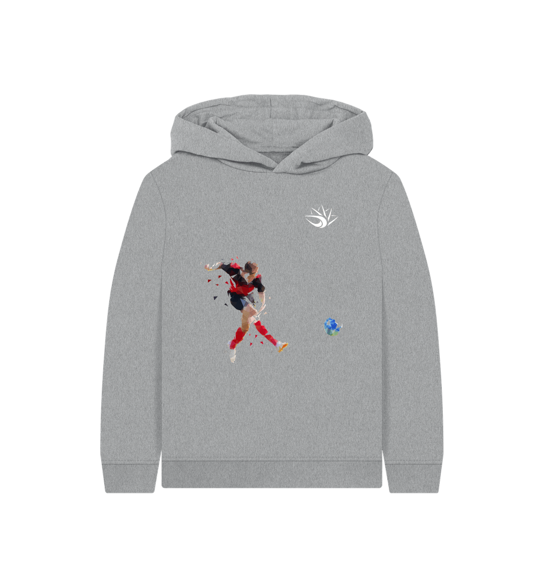 Athletic Grey Football Hoodie