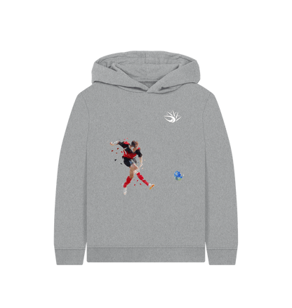 Athletic Grey Football Hoodie