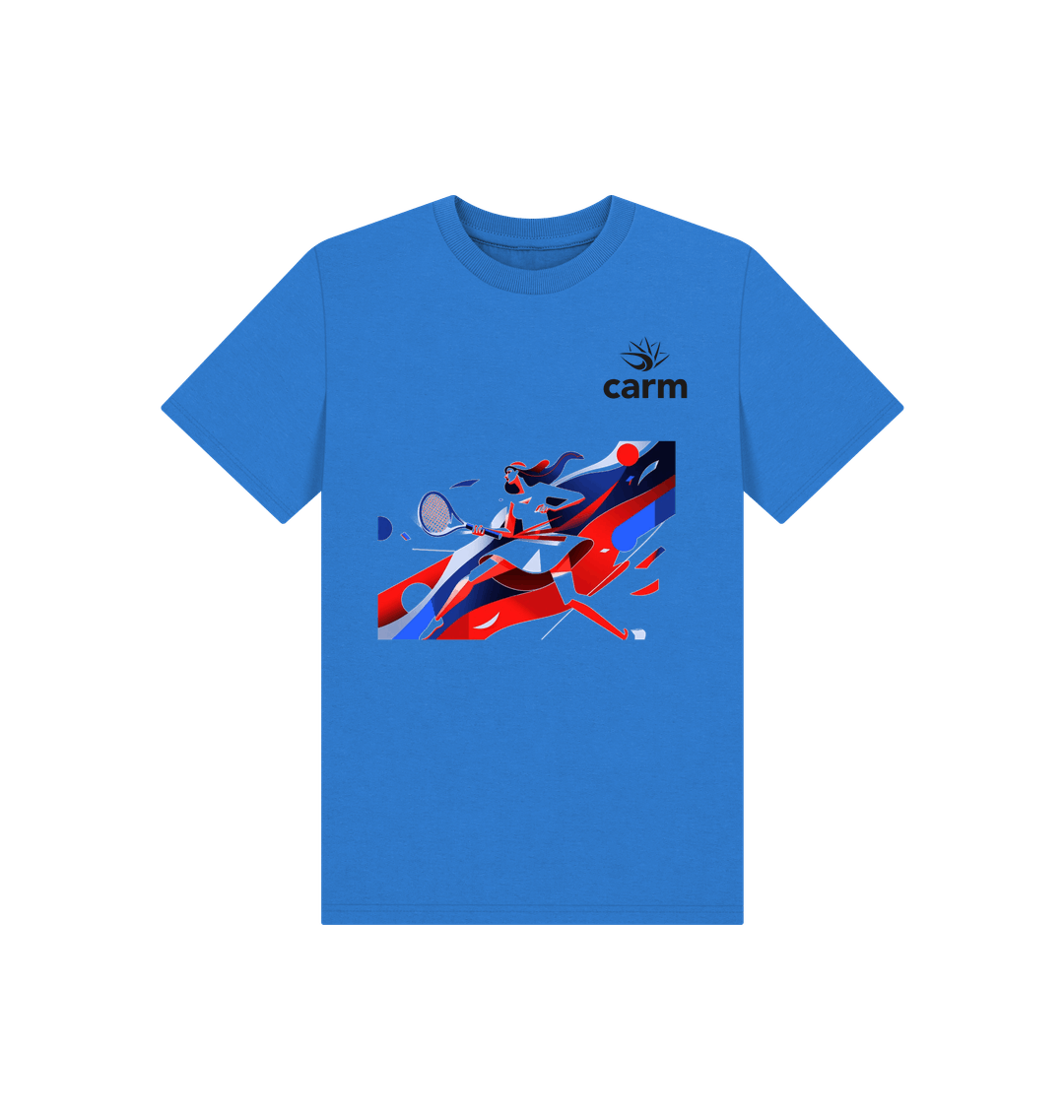 Bright Blue Printed Kids T-Shirt