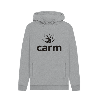 Light Heather Carm Large Print Hoodie