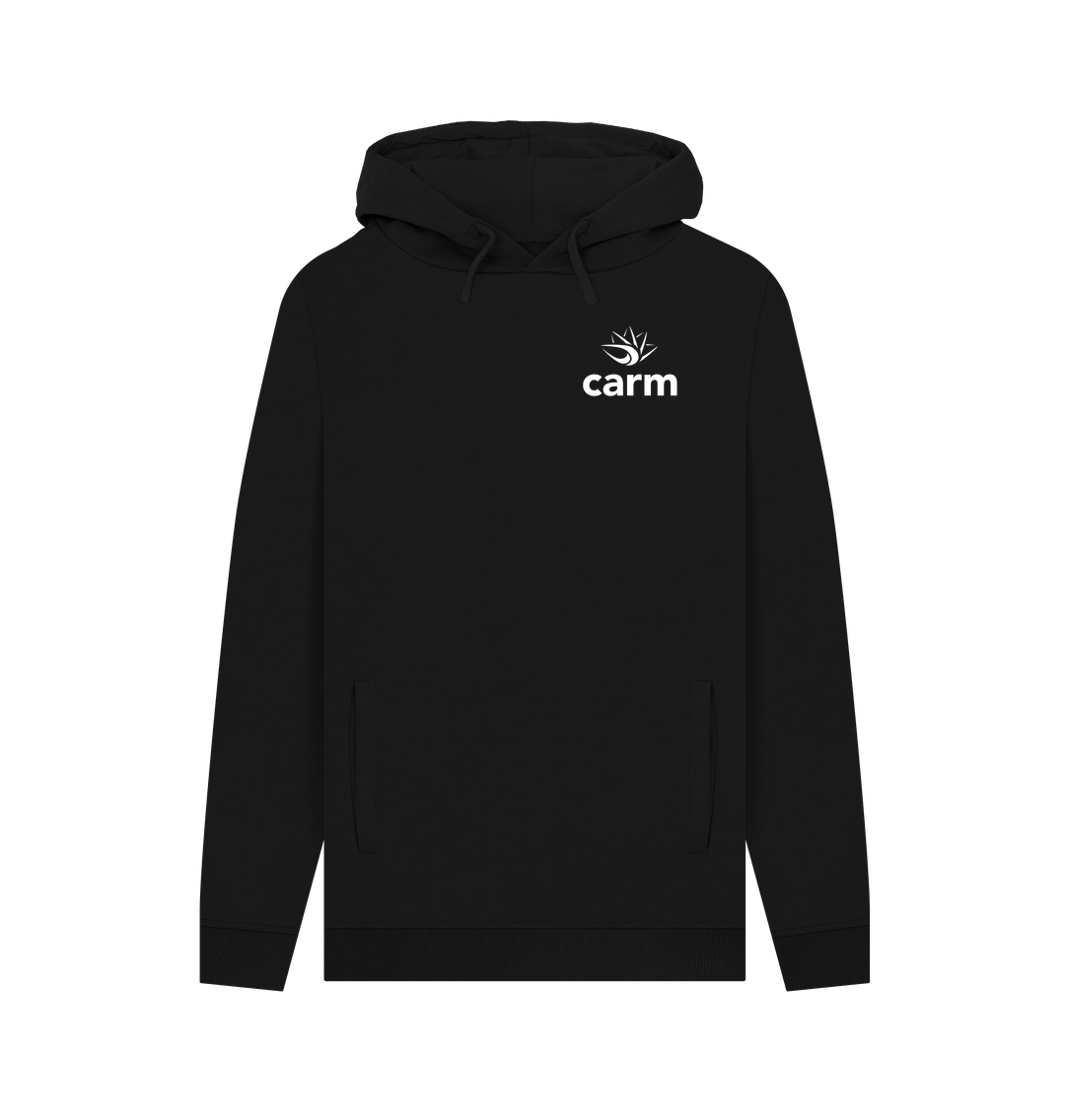 Black Small logo hoodie