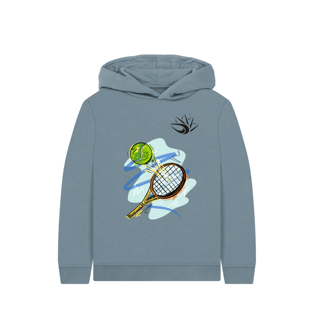 Stone Blue Tennis Racket Hoodie