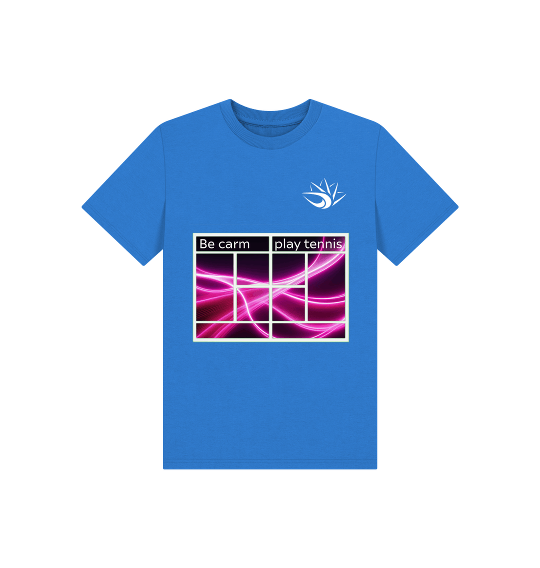 Bright Blue Printed Kids T-Shirt