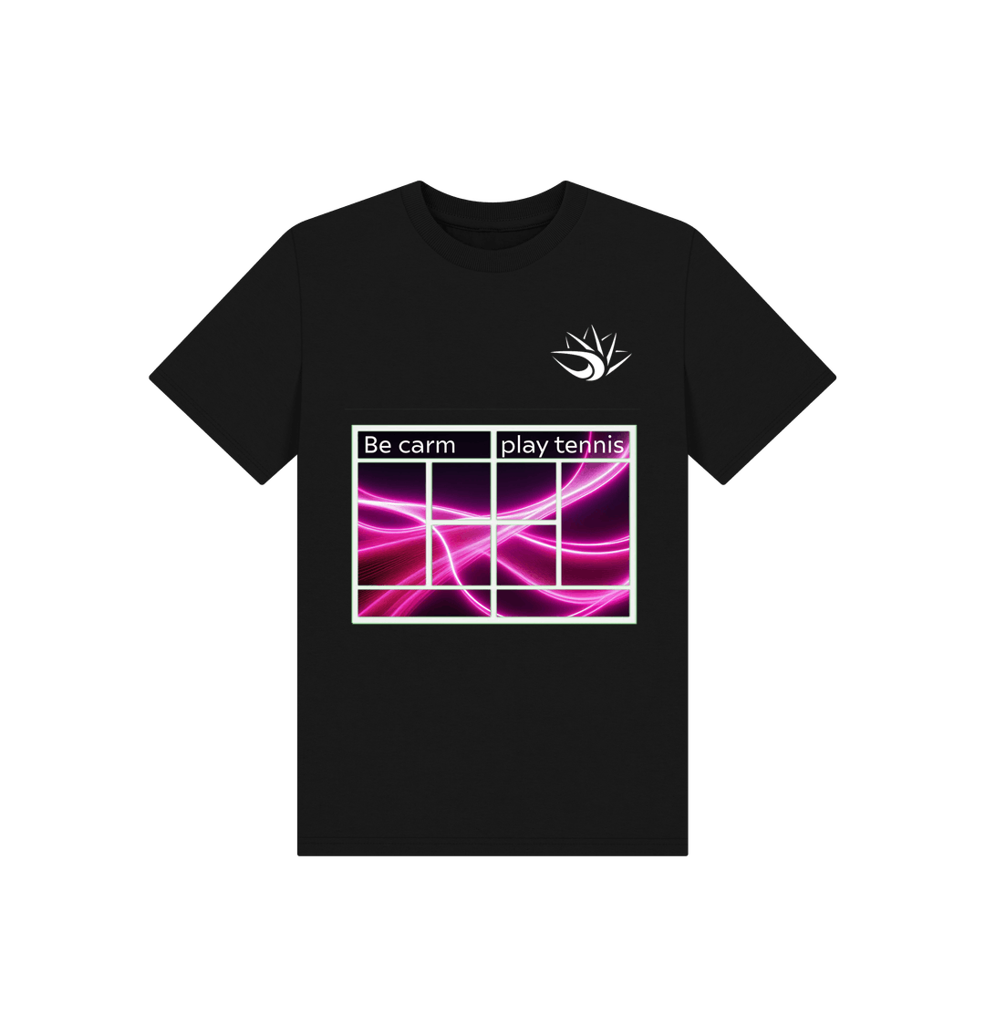 Black Printed Kids T-Shirt