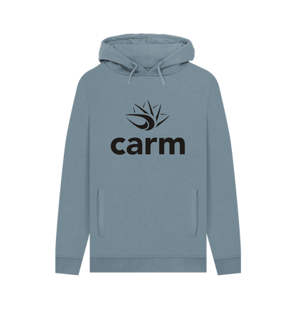 Stone Blue Carm Large Print Hoodie