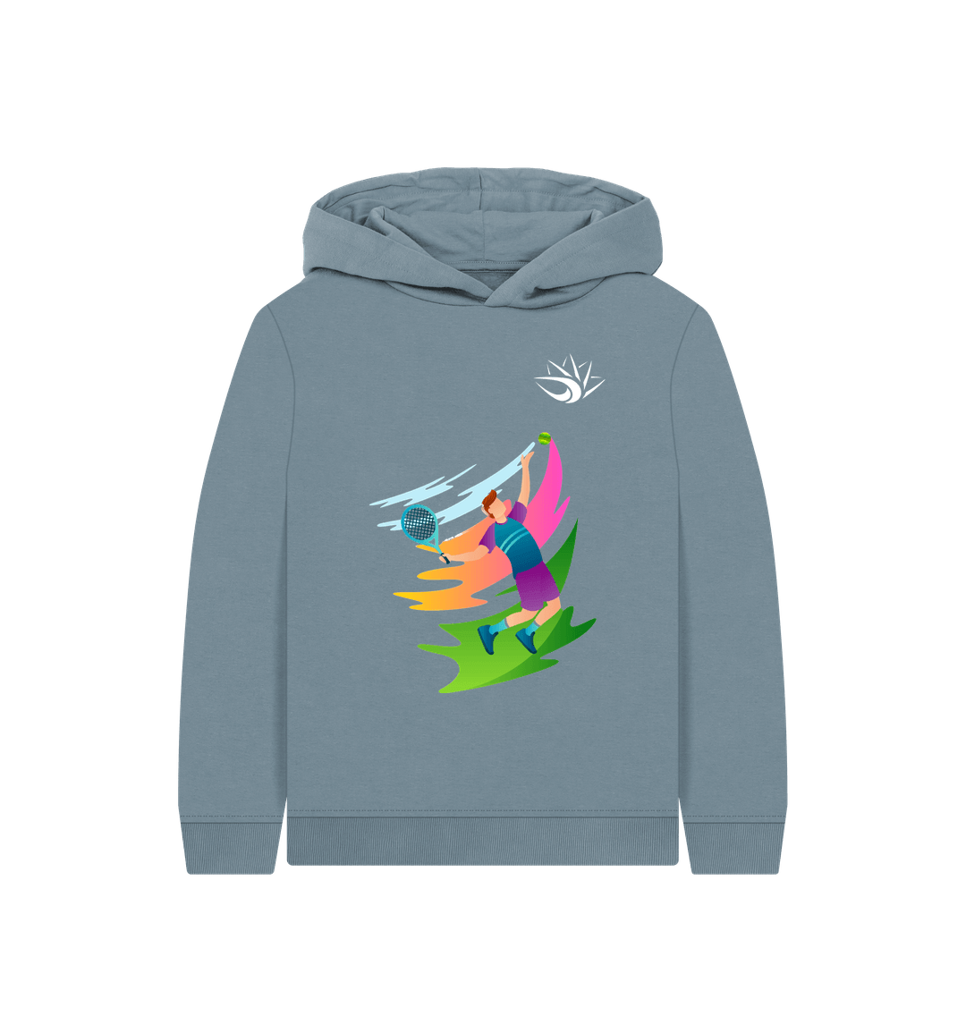 Stone Blue Tennise Serve Hoodie