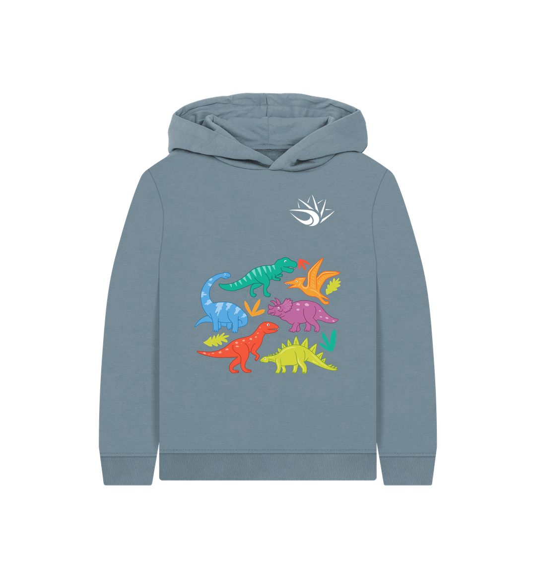 Stone Blue Dinosaur Hoodie