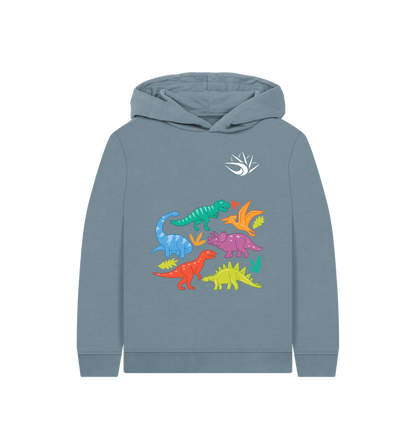 Stone Blue Dinosaur Hoodie