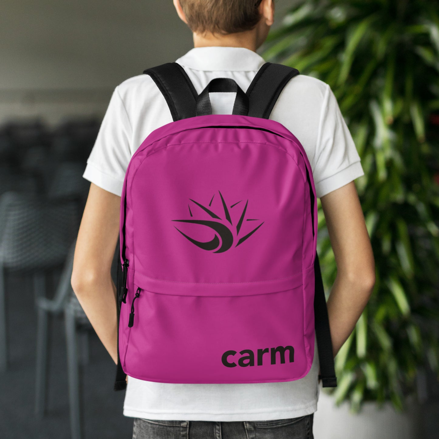 Carm Print Backpack Purple