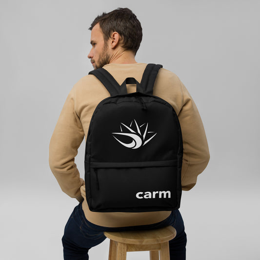 Carm Print Backpack Black