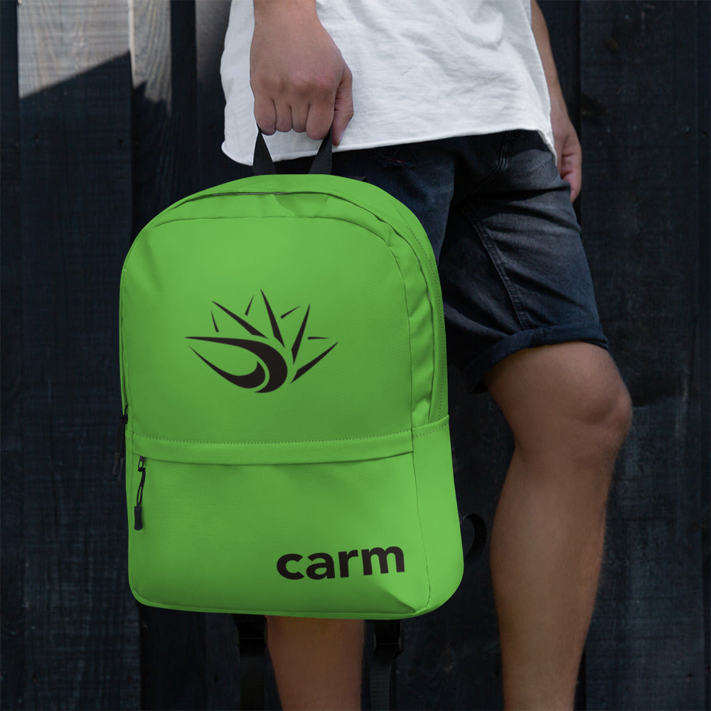 Carm Print Backpack Green