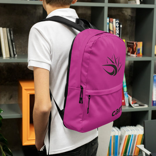 Carm Print Backpack Purple