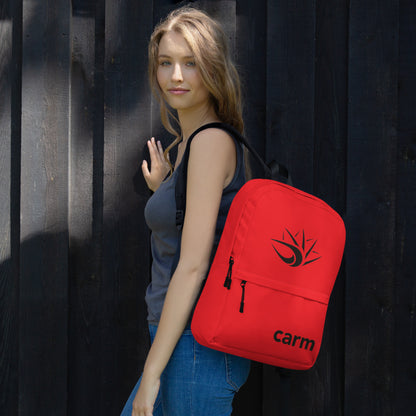 Carm Print Backpack Red