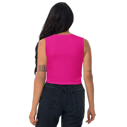 Carm Print Crop Top Pink