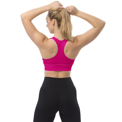 Carm Print Sports Bra Pink