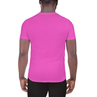 Carm Large Print Athletic T-shirt Pink