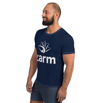 Carm Large Print Athletic T-shirt Navy