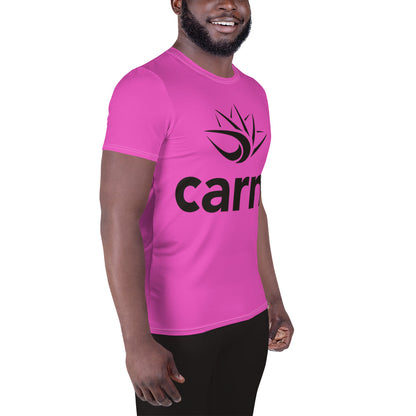 Carm Large Print Athletic T-shirt Pink