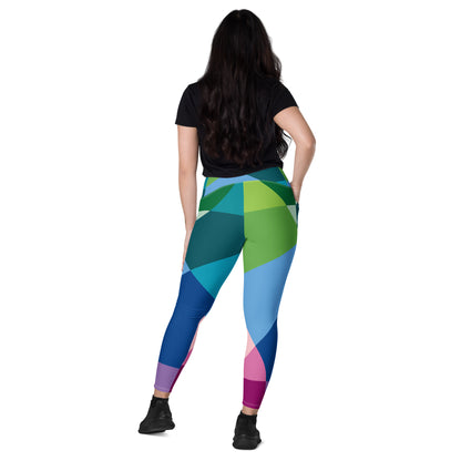 Rainbow Block Crossover Leggings