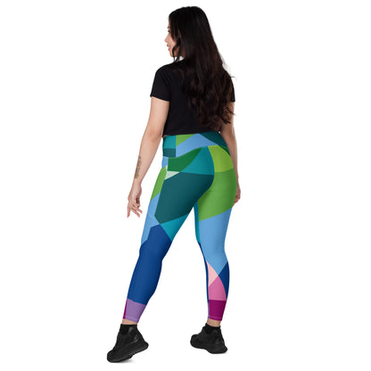 Rainbow Block Crossover Leggings