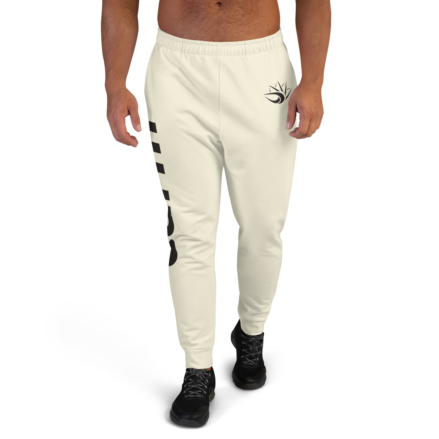 Carm Large Print Joggers Biege