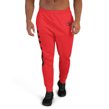 Carm Large Print Joggers Red