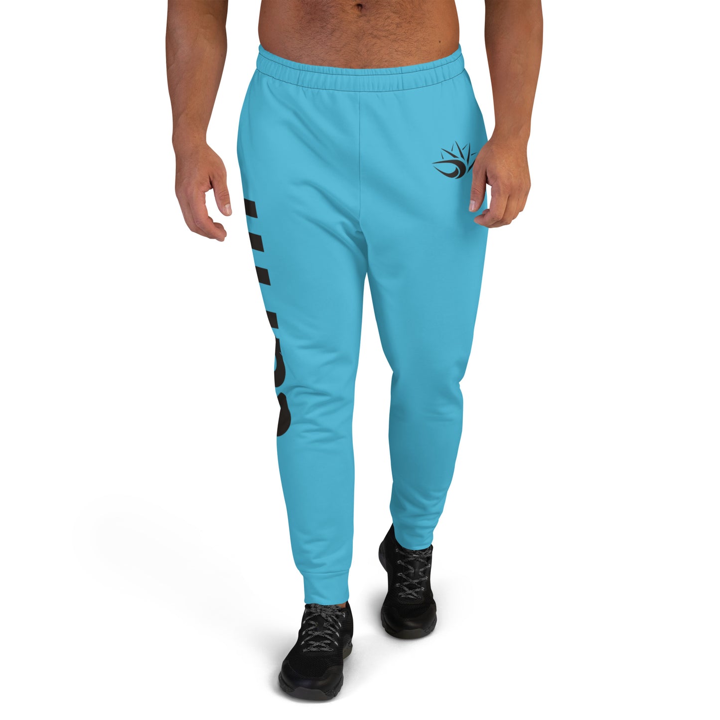 Carm Large Print Joggers Blue