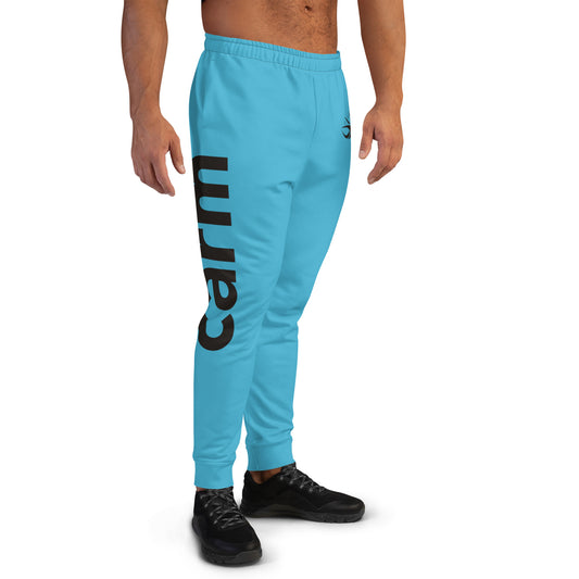 Carm Large Print Joggers Blue