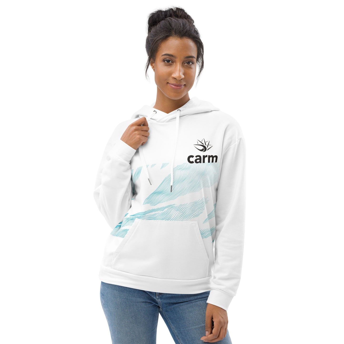 Wave Print Hoodie