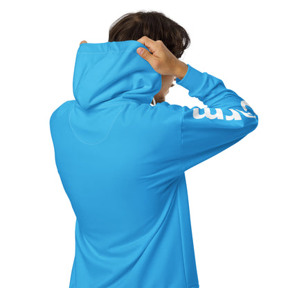 Large Print Arm Zip Hoodie