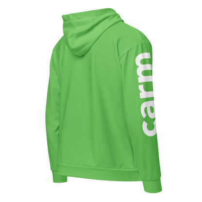 Large Print Arm Zip Hoodie