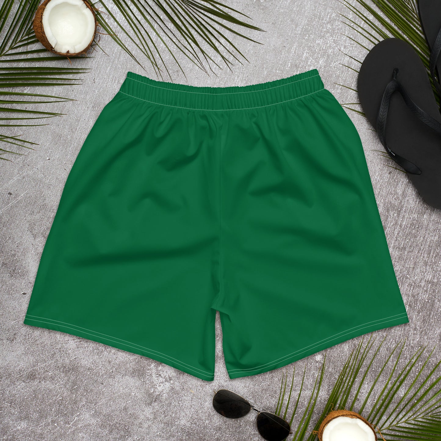 Carm Print Athletic Shorts Green