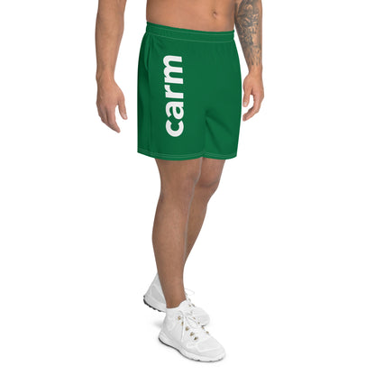 Carm Print Athletic Shorts Green