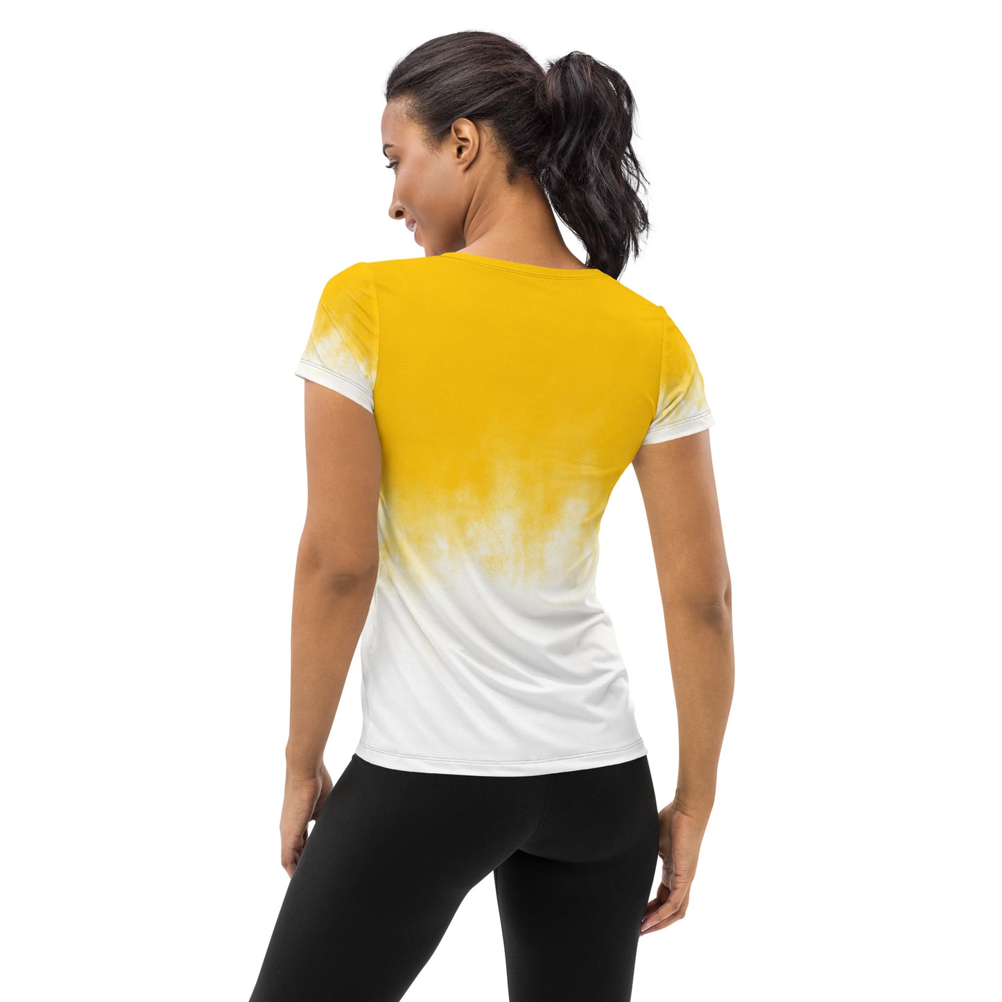 Half Yellow Athletic T-shirt