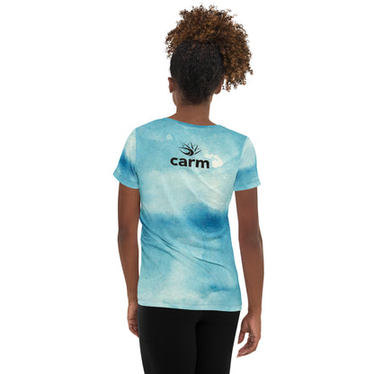 Blue Tie-Dye Athletic T-shirt