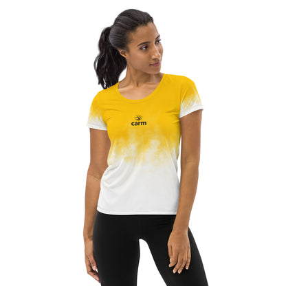 Half Yellow Athletic T-shirt