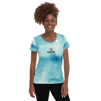 Blue Tie-Dye Athletic T-shirt