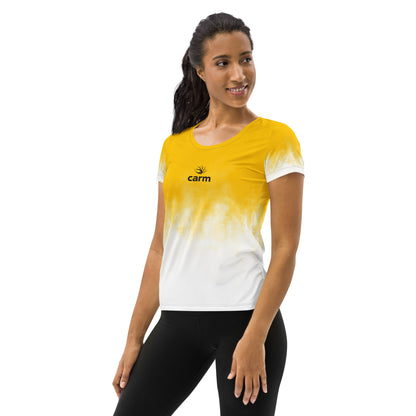 Half Yellow Athletic T-shirt