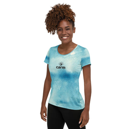 Blue Tie-Dye Athletic T-shirt