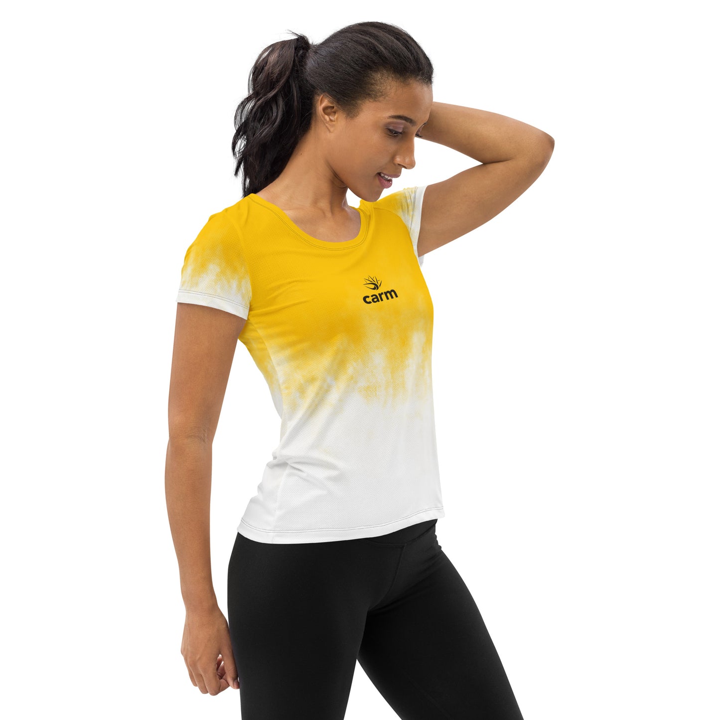 Half Yellow Athletic T-shirt