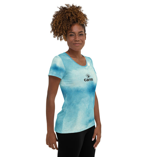 Blue Tie-Dye Athletic T-shirt