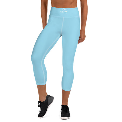 Carm Yoga Capri Leggings Sky Blue