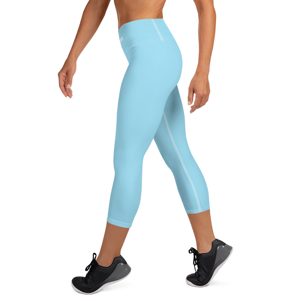 Carm Yoga Capri Leggings Sky Blue