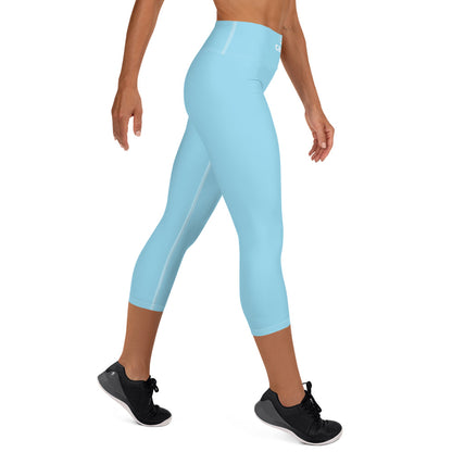 Carm Yoga Capri Leggings Sky Blue