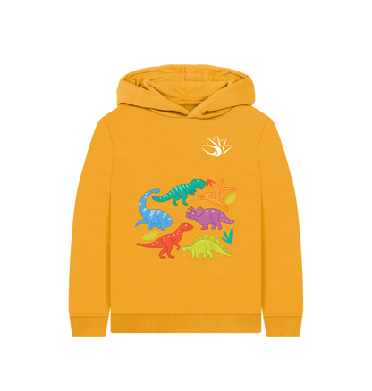 Mustard Dinosaur Hoodie